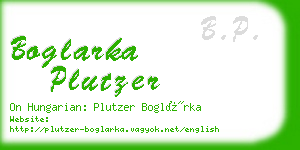 boglarka plutzer business card